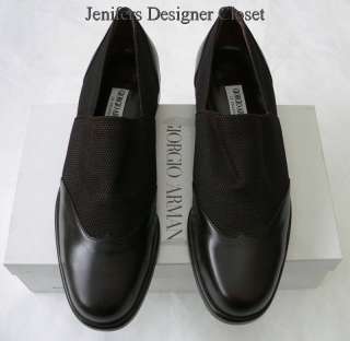 NIB GIORGIO ARMANI brown loafers shoes flats brown 39  