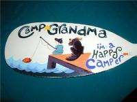 CAMP GRANDMA WALL COAT HANGER HAPPY CAMPER COAT RACK  