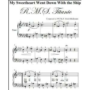   The Ship Titanic Big Note Piano Sheet Music F Henri Klickmann Books