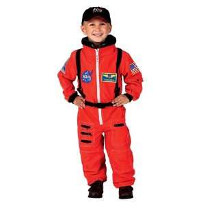   Astronaut Suit with Embroidered Cap, Ages 12 14 (orange) Toys & Games