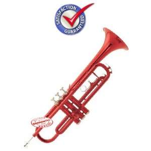  STUDENT RED TRUMPET WITH CASE REDTRUM Musical Instruments