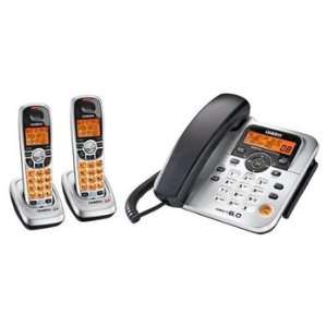  Uniden DECT1588 2 Corded Phone with DECT 6.0 Cordless 