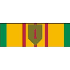  US Army Vietnam Service Ribbon with 1st Infantry Division 