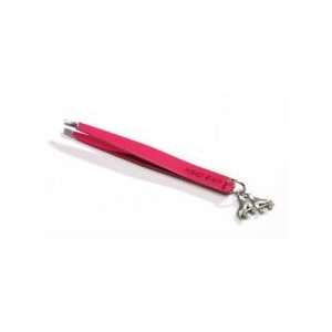 Perfect Beauty PINK Charm Me Slanted Tweezers with Rollerskates Charm