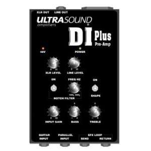   DI PLUS Guitar/Bass Preamp/EQ Direct Box Musical Instruments